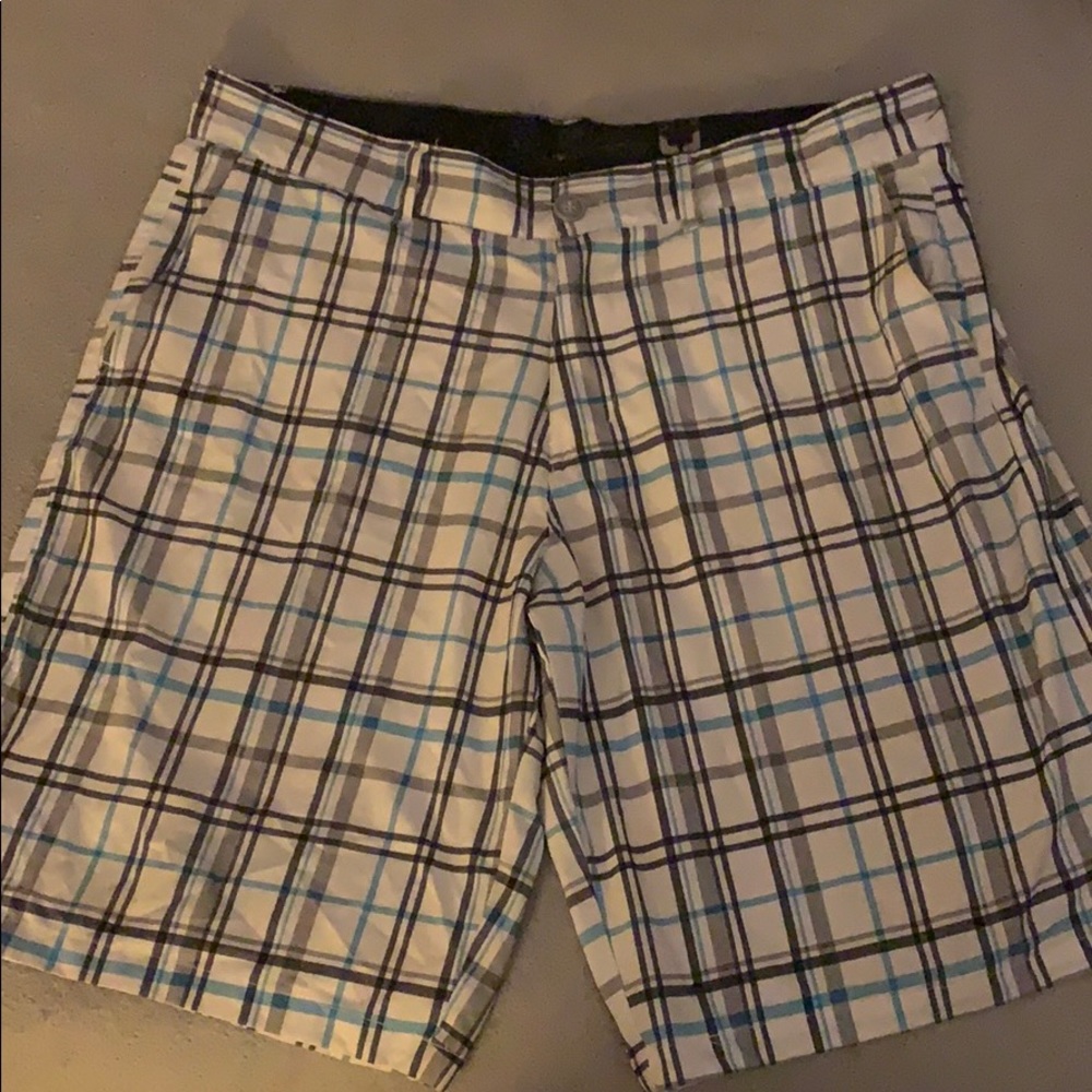Multicolor Plaid Shorts